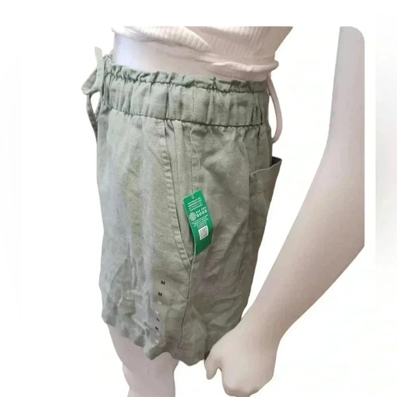 Gap Linen Blend  Sage Green Shorts Size Medium - Picture 4 of 8